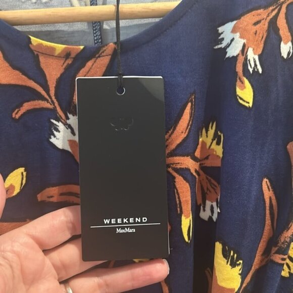 NWT WEEKEND MAXMARA M ARTEN FLORAL JERSEY DRESS - Picture 7 of 12